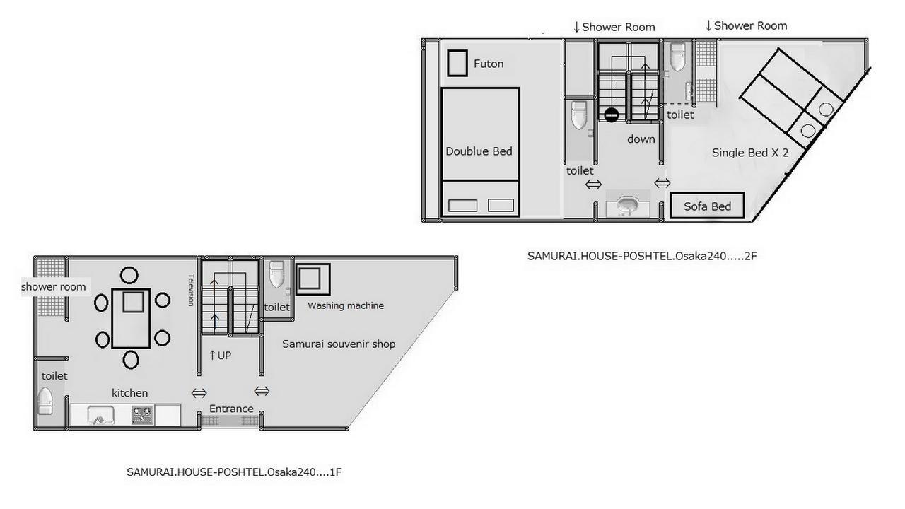 شقة Poshtel Osaka 240 المظهر الخارجي الصورة